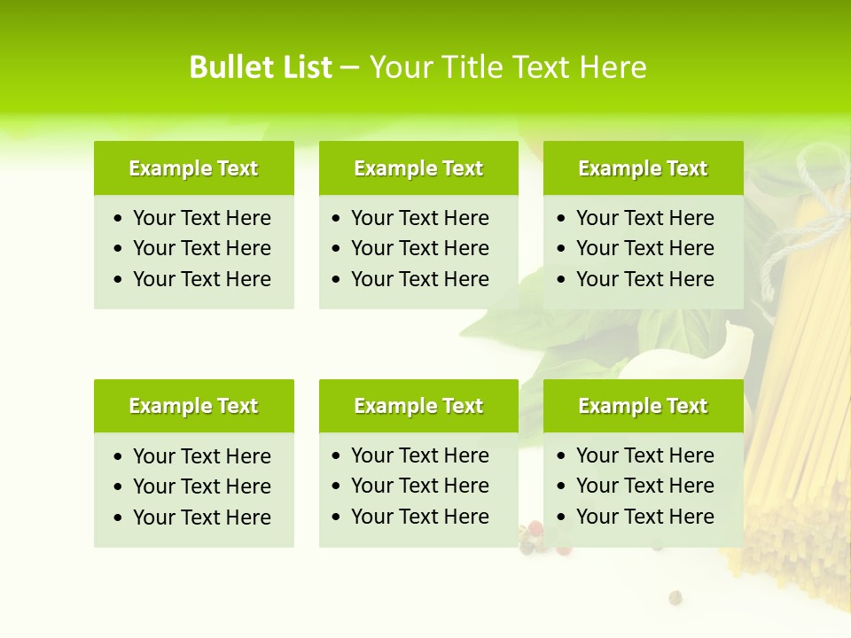 Oregano Basil Oil PowerPoint Template