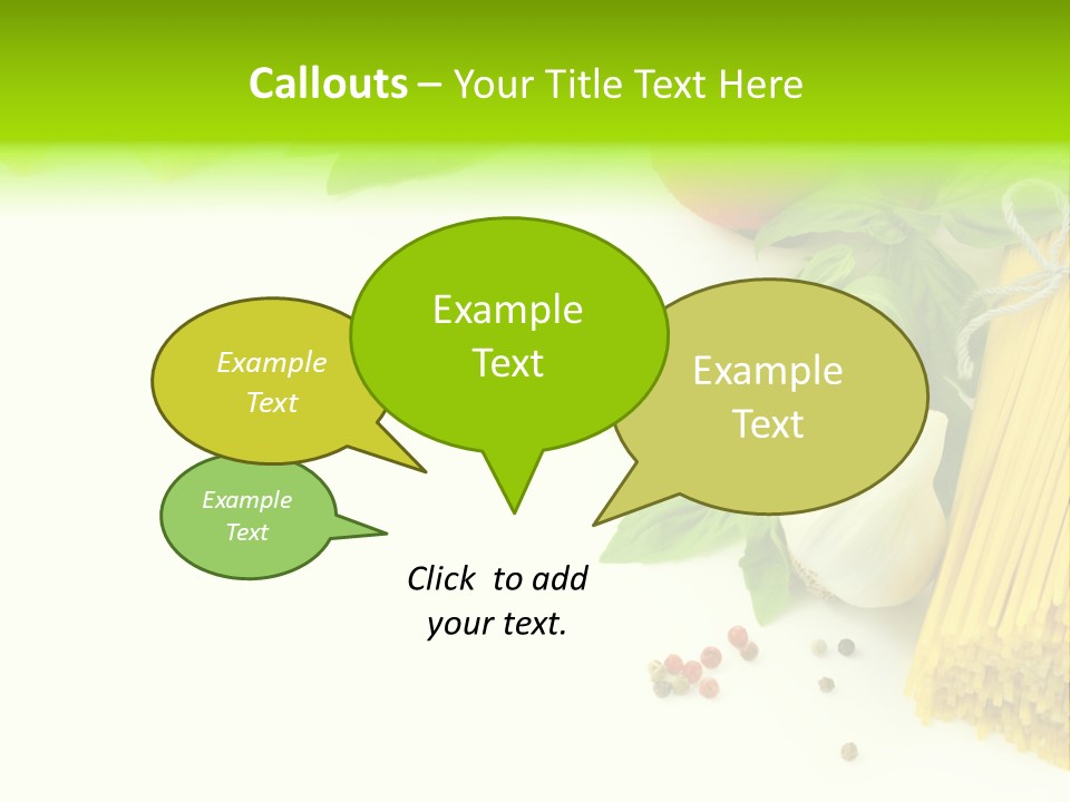 Oregano Basil Oil PowerPoint Template