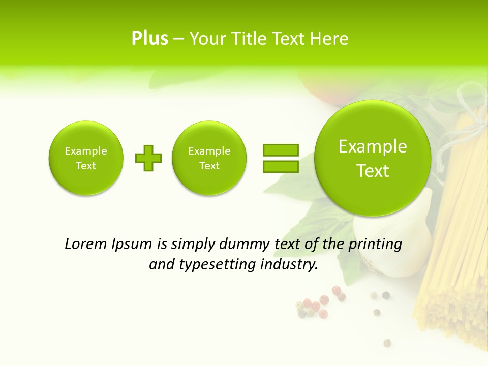 Oregano Basil Oil PowerPoint Template