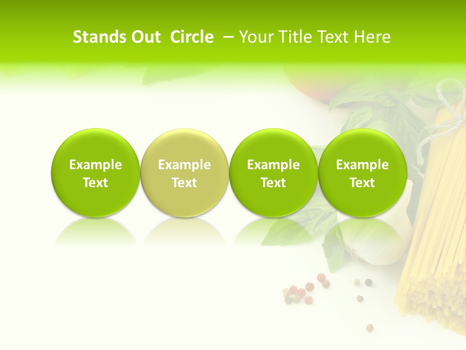 Oregano Basil Oil PowerPoint Template