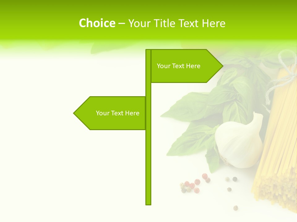 Oregano Basil Oil PowerPoint Template