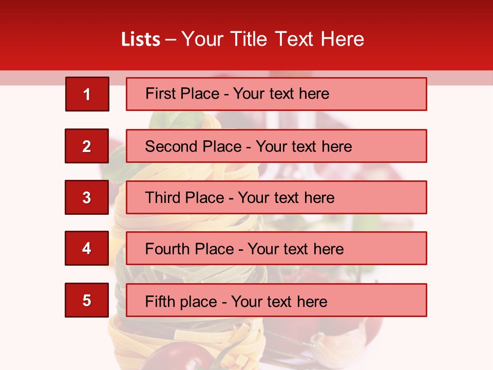 Refreshment Eating Italy PowerPoint Template