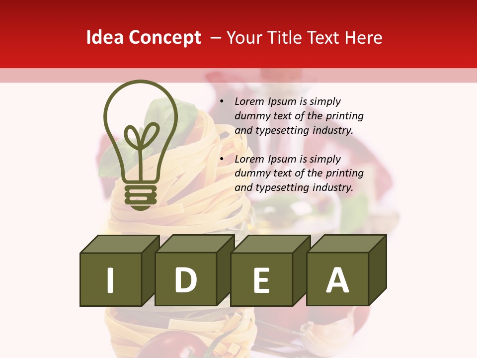 Refreshment Eating Italy PowerPoint Template