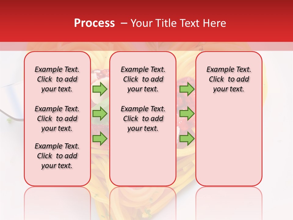 A Heart Shaped Pasta Dish With A Fork In It PowerPoint Template