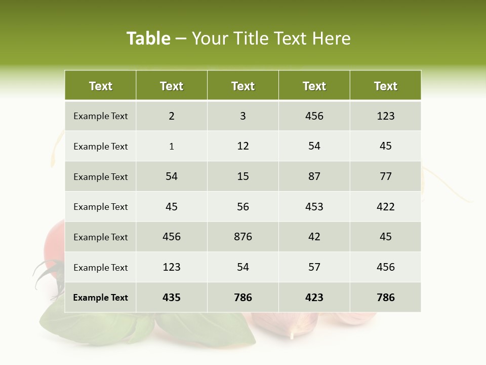 A Pile Of Pasta With Tomatoes And Basil PowerPoint Template