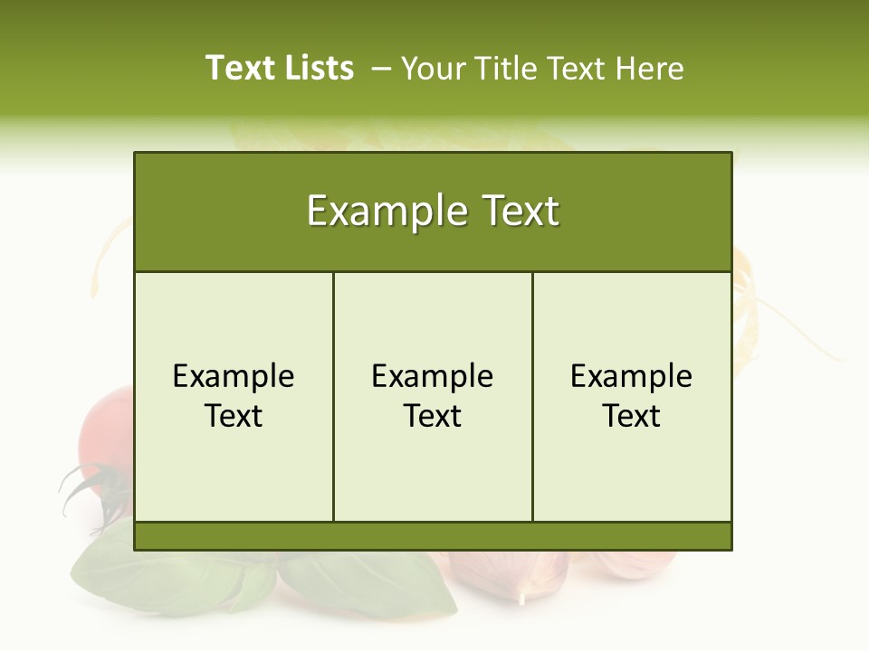 A Pile Of Pasta With Tomatoes And Basil PowerPoint Template