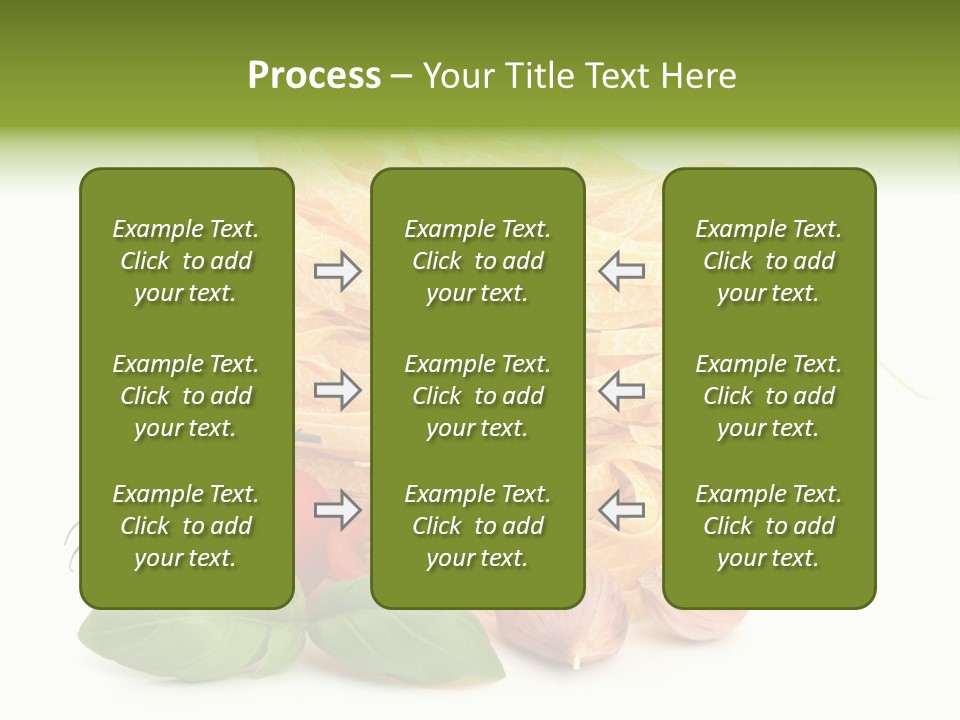 A Pile Of Pasta With Tomatoes And Basil PowerPoint Template