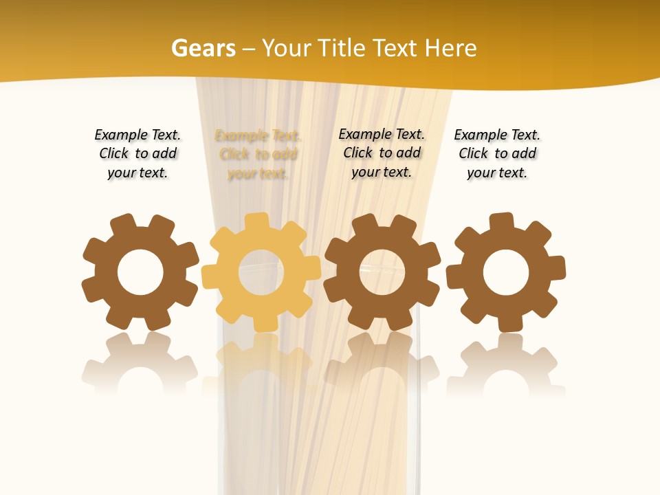 A Glass Filled With Pasta Noodles On Top Of A Table PowerPoint Template