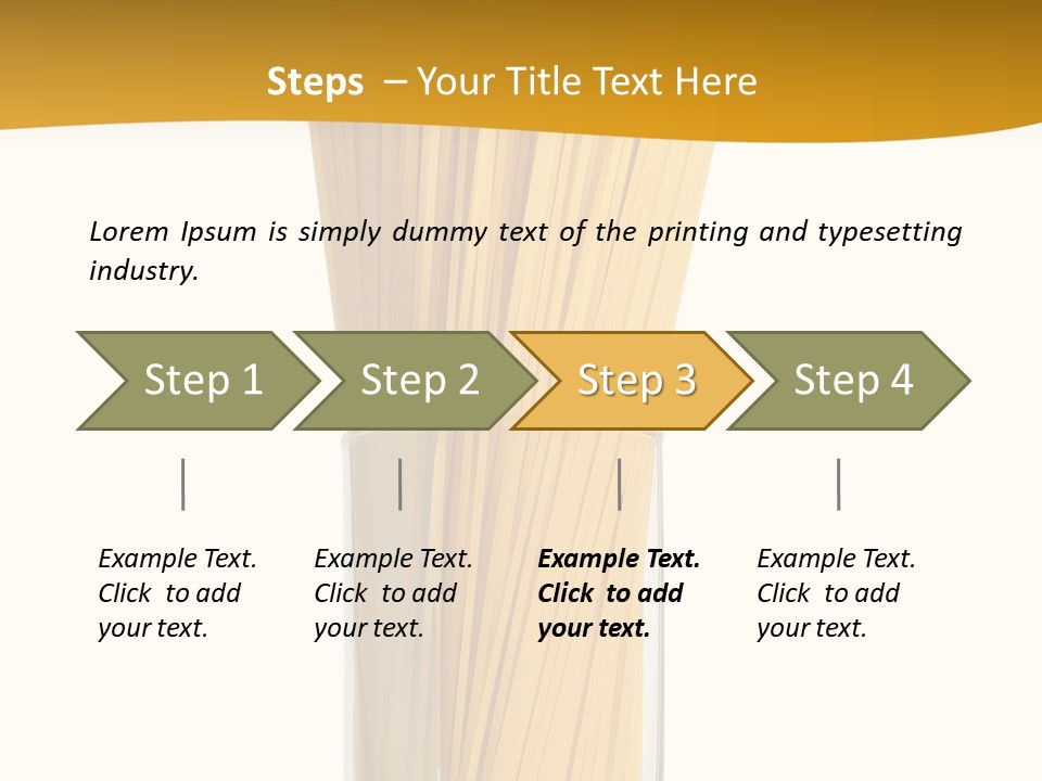 A Glass Filled With Pasta Noodles On Top Of A Table PowerPoint Template