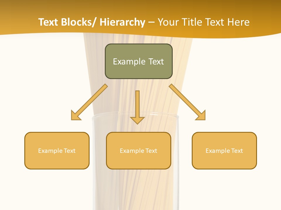 A Glass Filled With Pasta Noodles On Top Of A Table PowerPoint Template