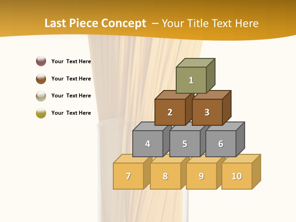 A Glass Filled With Pasta Noodles On Top Of A Table PowerPoint Template