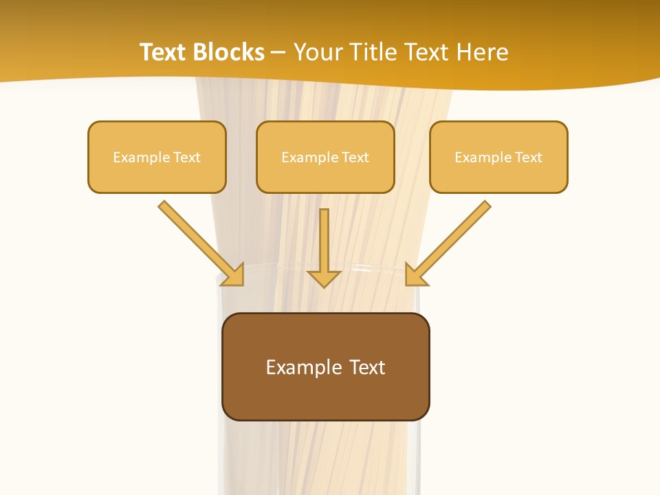 A Glass Filled With Pasta Noodles On Top Of A Table PowerPoint Template
