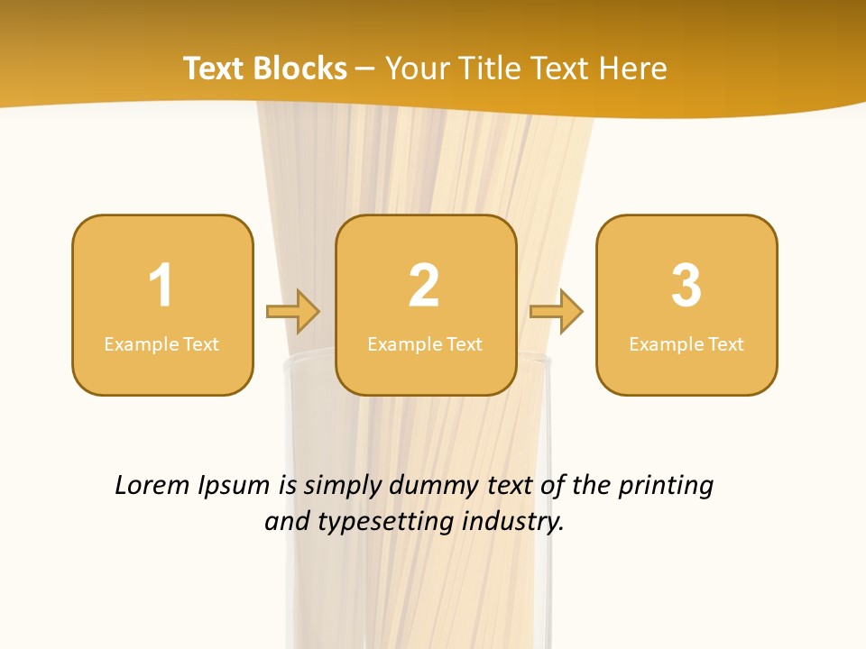 A Glass Filled With Pasta Noodles On Top Of A Table PowerPoint Template