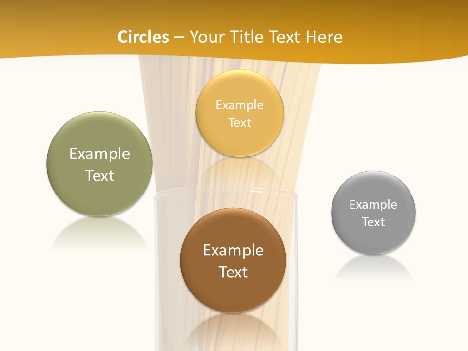 A Glass Filled With Pasta Noodles On Top Of A Table PowerPoint Template