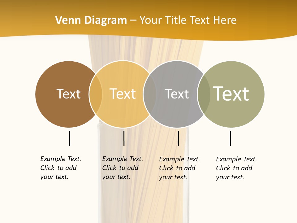 A Glass Filled With Pasta Noodles On Top Of A Table PowerPoint Template