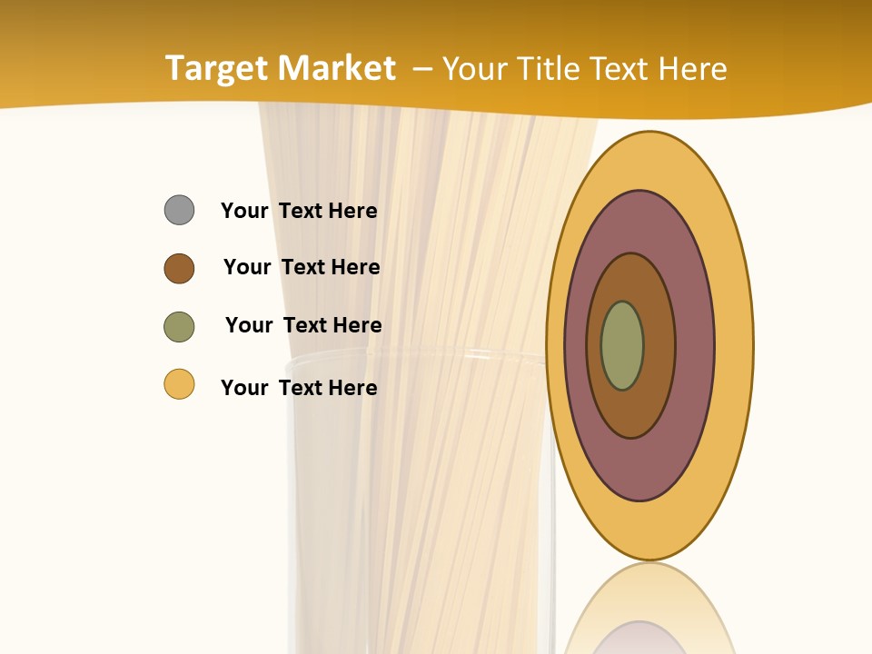 A Glass Filled With Pasta Noodles On Top Of A Table PowerPoint Template