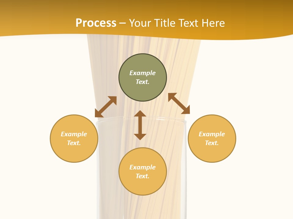 A Glass Filled With Pasta Noodles On Top Of A Table PowerPoint Template