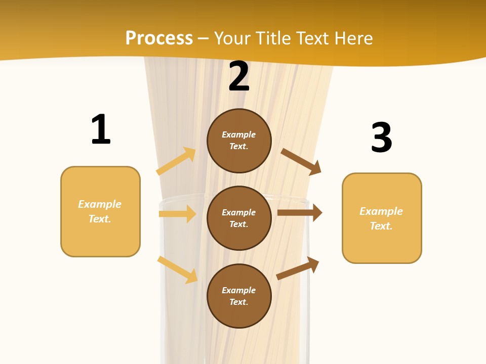 A Glass Filled With Pasta Noodles On Top Of A Table PowerPoint Template