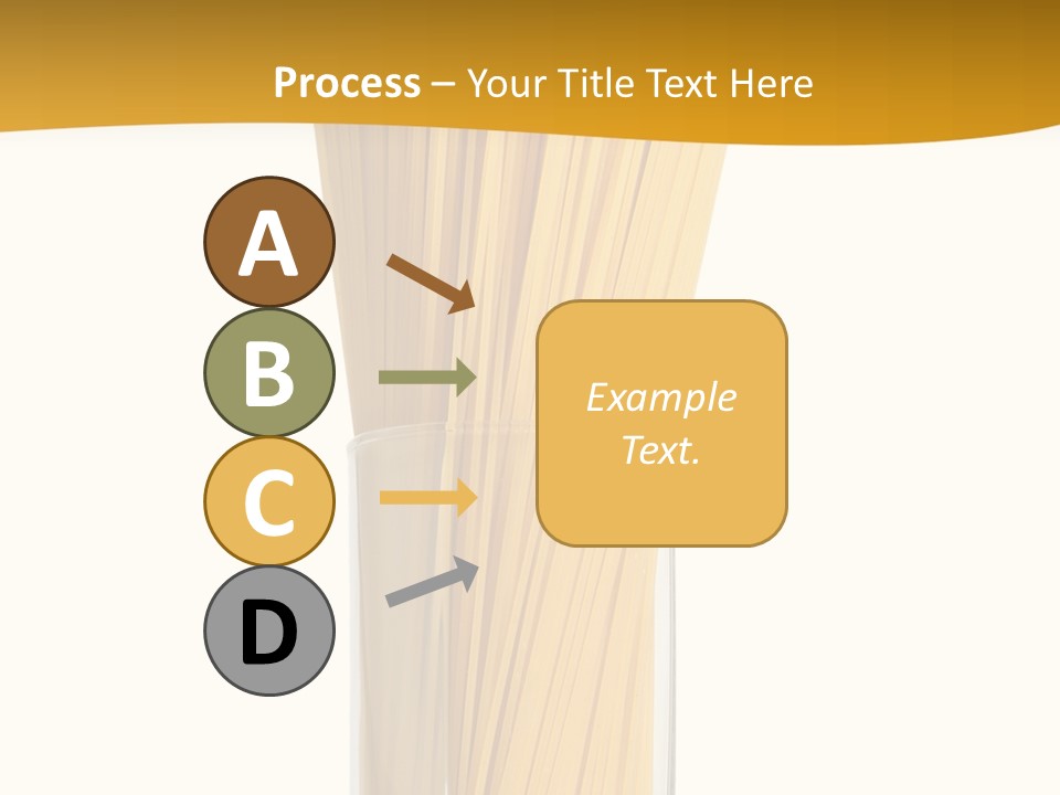 A Glass Filled With Pasta Noodles On Top Of A Table PowerPoint Template