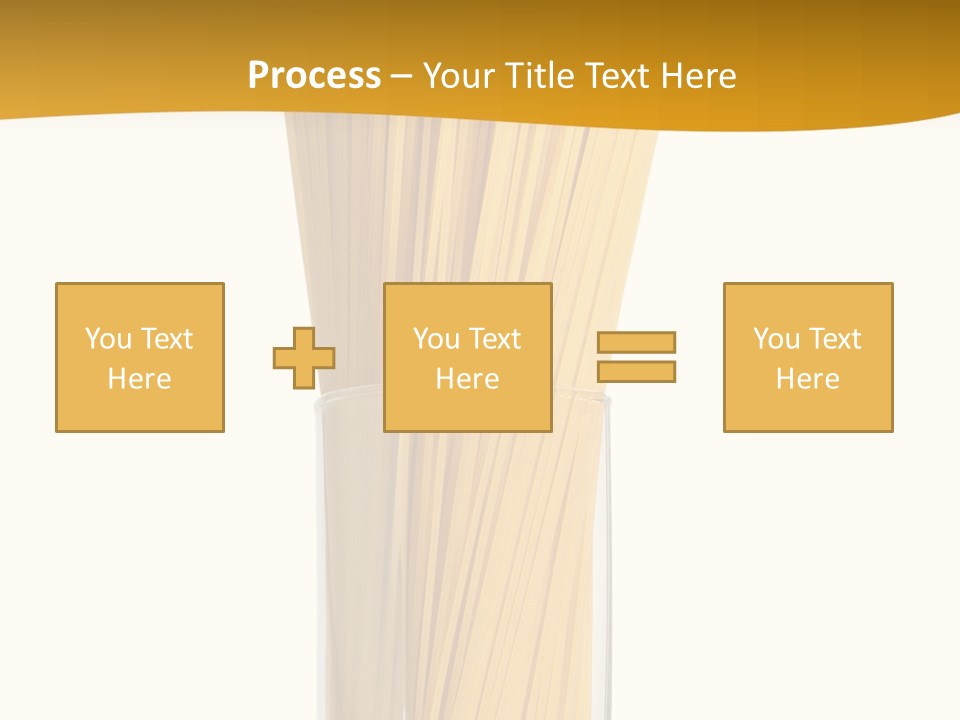 A Glass Filled With Pasta Noodles On Top Of A Table PowerPoint Template