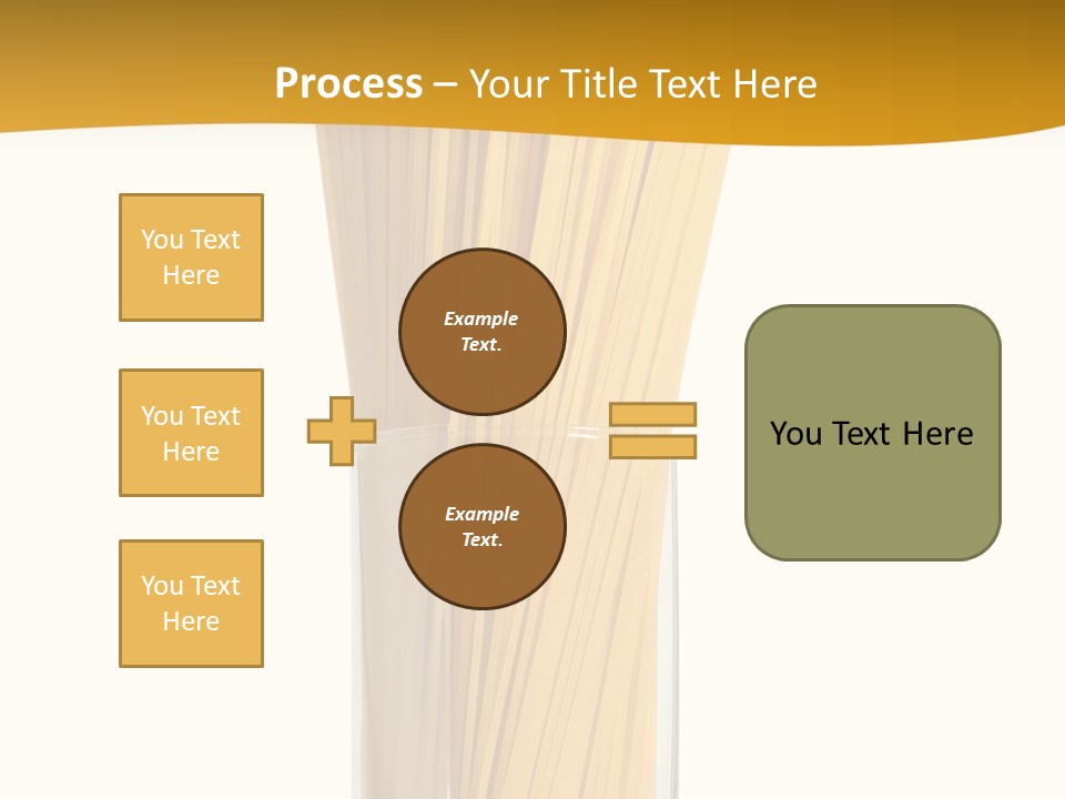 A Glass Filled With Pasta Noodles On Top Of A Table PowerPoint Template