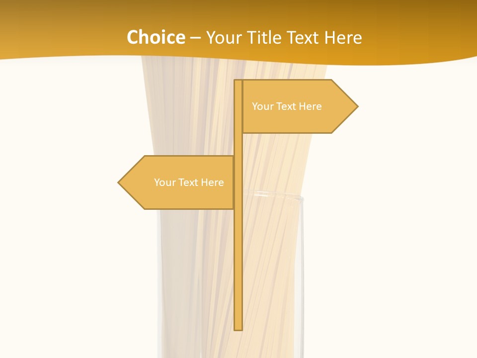 A Glass Filled With Pasta Noodles On Top Of A Table PowerPoint Template