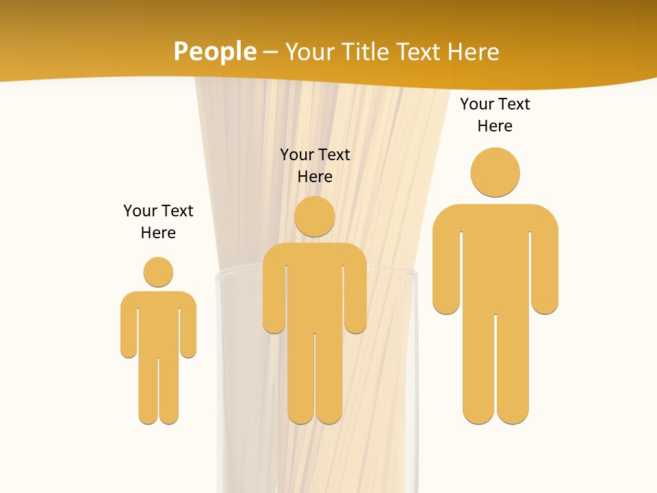 A Glass Filled With Pasta Noodles On Top Of A Table PowerPoint Template