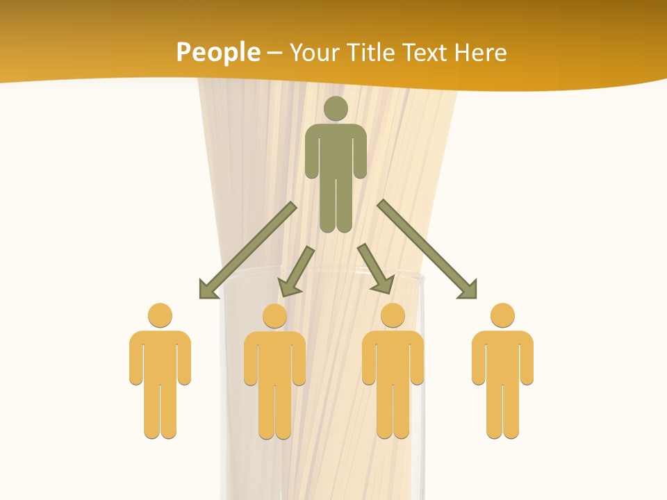 A Glass Filled With Pasta Noodles On Top Of A Table PowerPoint Template