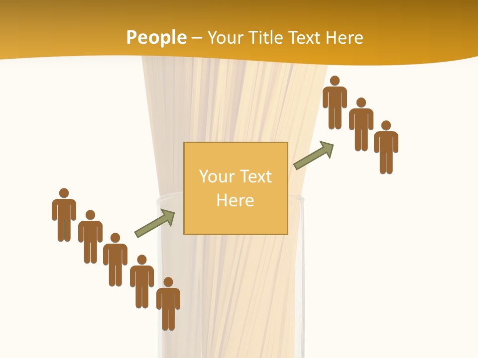 A Glass Filled With Pasta Noodles On Top Of A Table PowerPoint Template