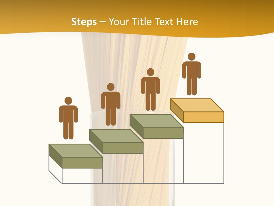 A Glass Filled With Pasta Noodles On Top Of A Table PowerPoint Template