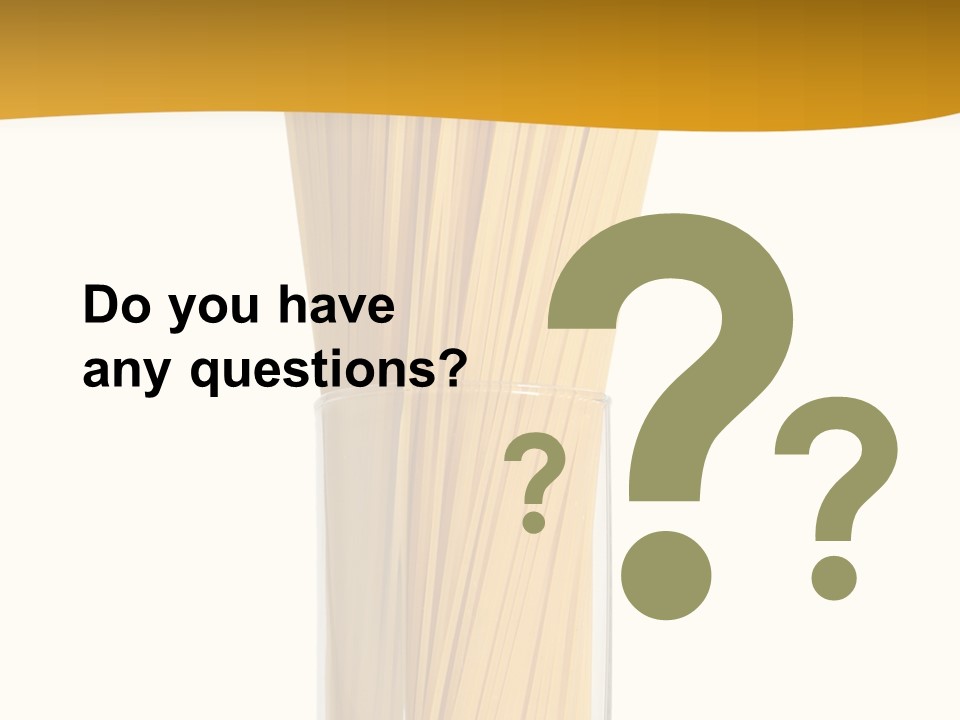 A Glass Filled With Pasta Noodles On Top Of A Table PowerPoint Template