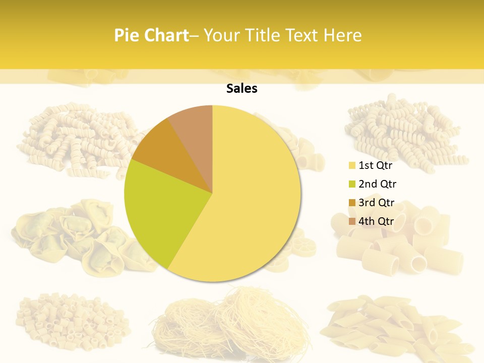 A Bunch Of Different Types Of Pasta On A White Background PowerPoint Template