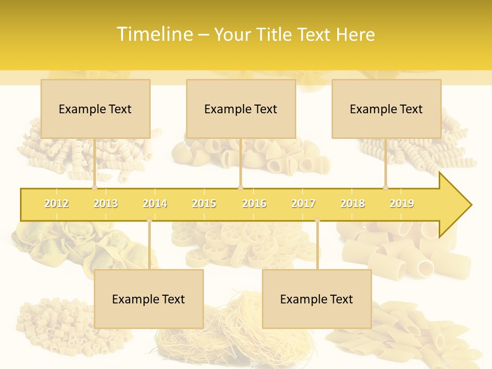 A Bunch Of Different Types Of Pasta On A White Background PowerPoint Template