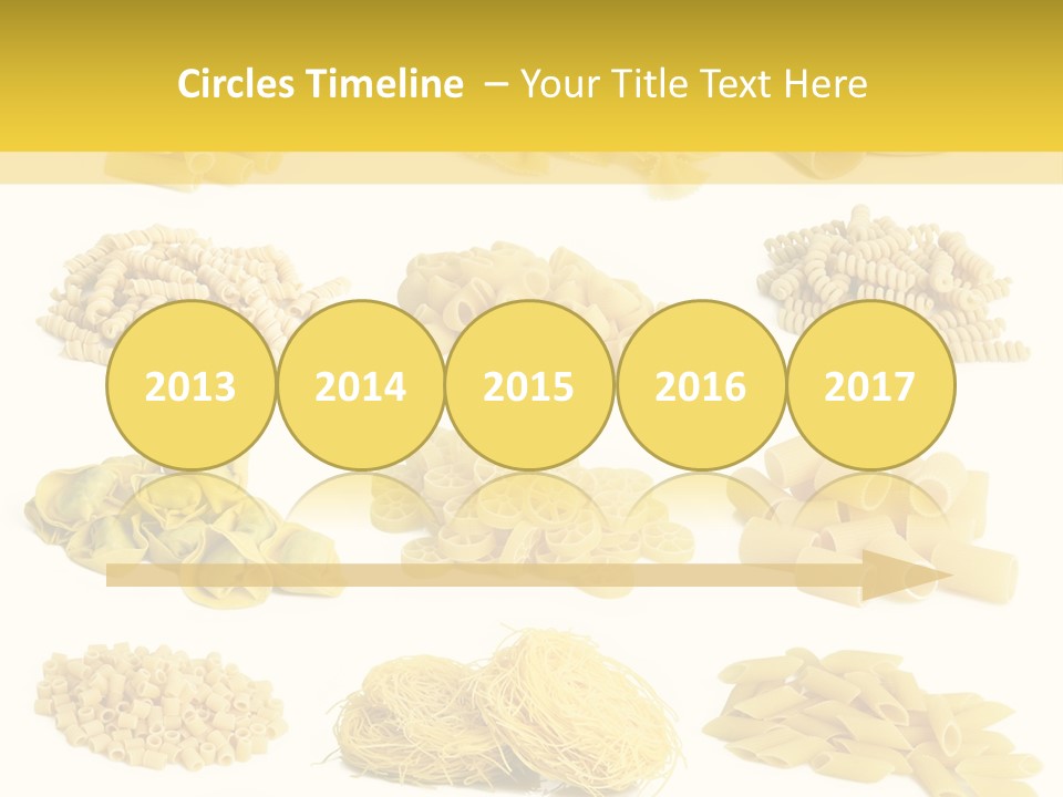 A Bunch Of Different Types Of Pasta On A White Background PowerPoint Template