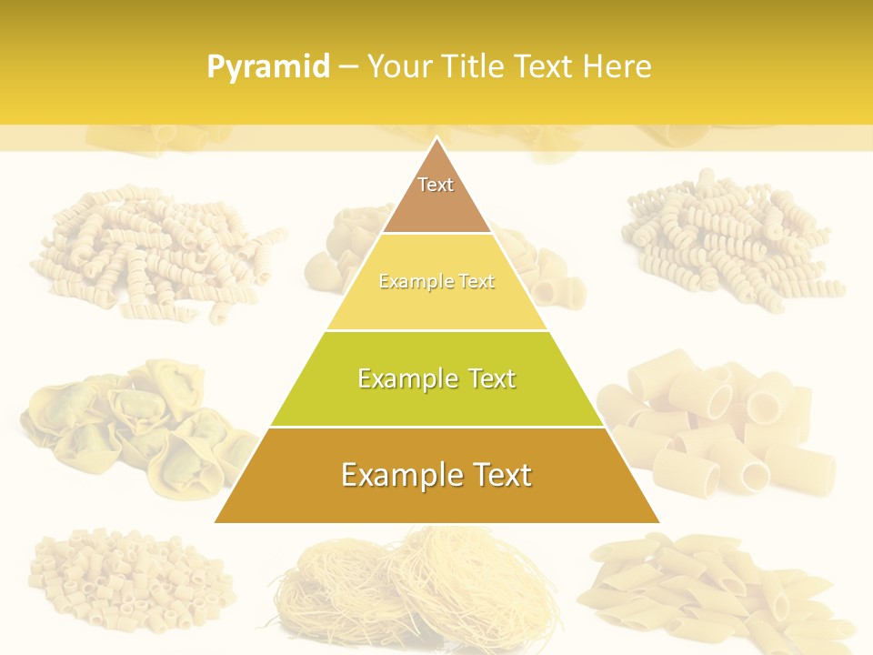 A Bunch Of Different Types Of Pasta On A White Background PowerPoint Template