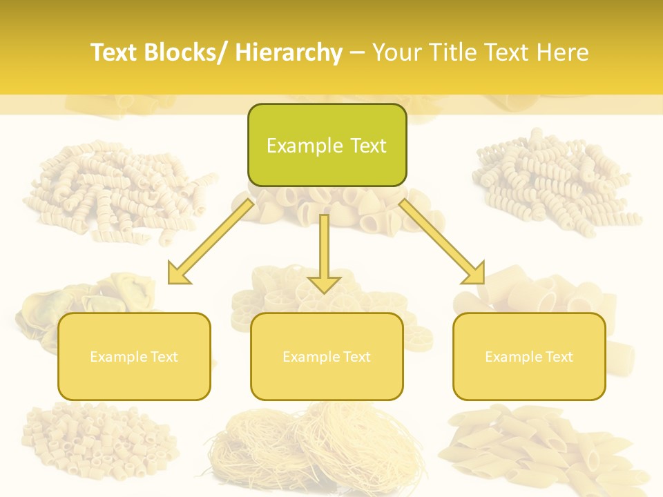 A Bunch Of Different Types Of Pasta On A White Background PowerPoint Template