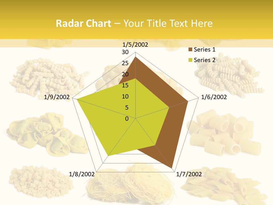 A Bunch Of Different Types Of Pasta On A White Background PowerPoint Template