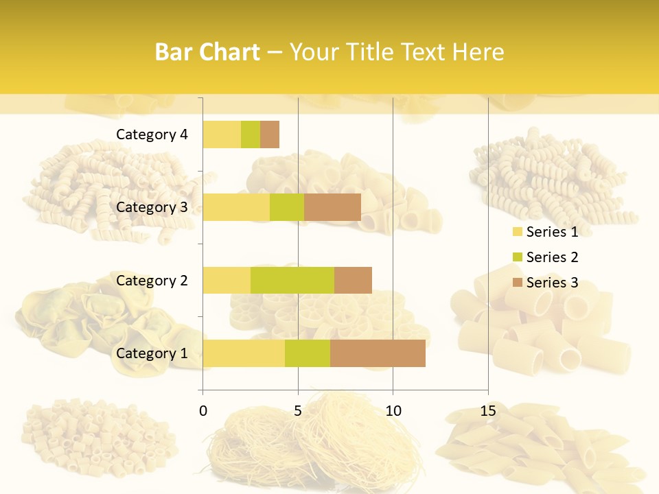 A Bunch Of Different Types Of Pasta On A White Background PowerPoint Template