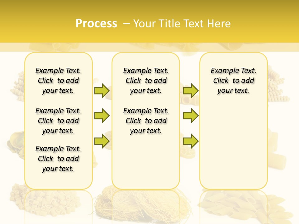 A Bunch Of Different Types Of Pasta On A White Background PowerPoint Template
