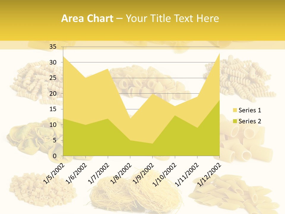 A Bunch Of Different Types Of Pasta On A White Background PowerPoint Template