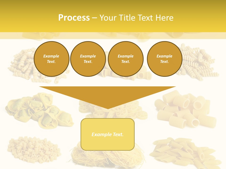 A Bunch Of Different Types Of Pasta On A White Background PowerPoint Template