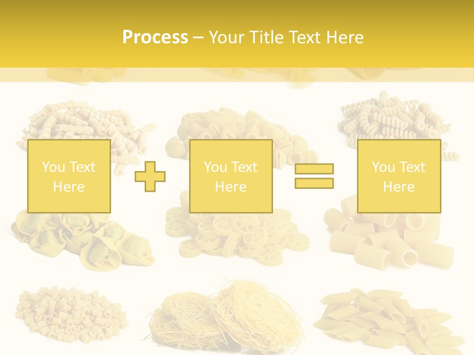 A Bunch Of Different Types Of Pasta On A White Background PowerPoint Template