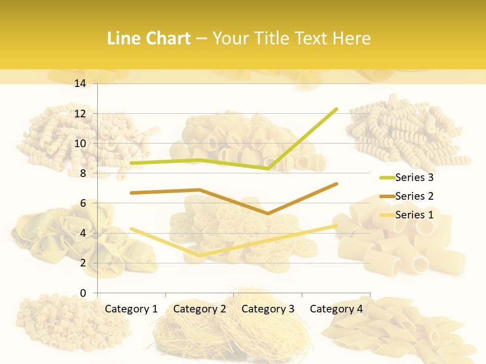 A Bunch Of Different Types Of Pasta On A White Background PowerPoint Template