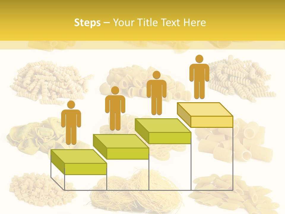 A Bunch Of Different Types Of Pasta On A White Background PowerPoint Template