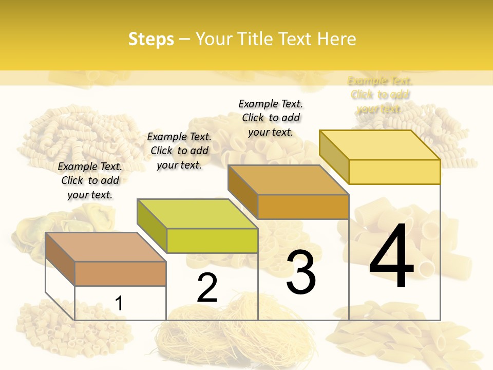 A Bunch Of Different Types Of Pasta On A White Background PowerPoint Template