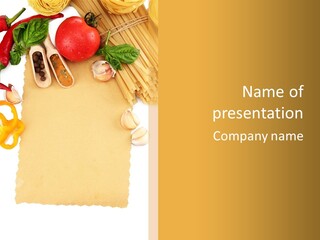 Tomato Yellow Ingredient PowerPoint Template