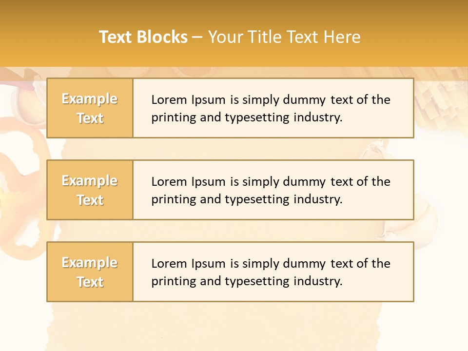 Tomato Yellow Ingredient PowerPoint Template