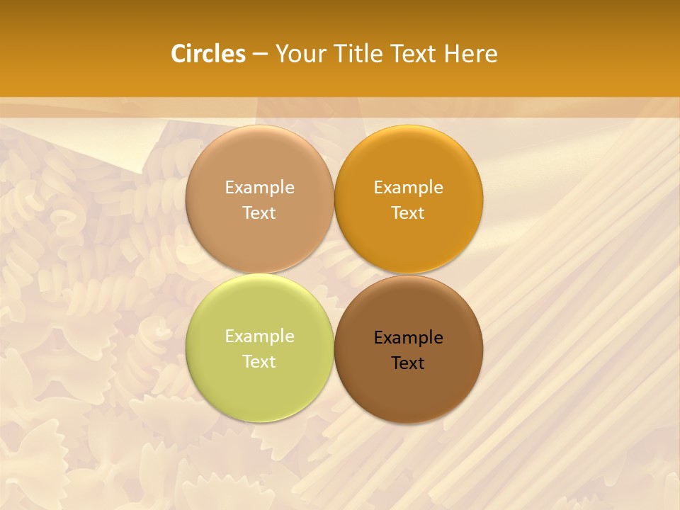 Raw Macaroni Background PowerPoint Template