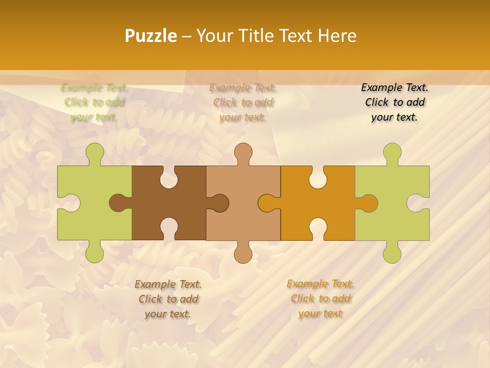 Raw Macaroni Background PowerPoint Template