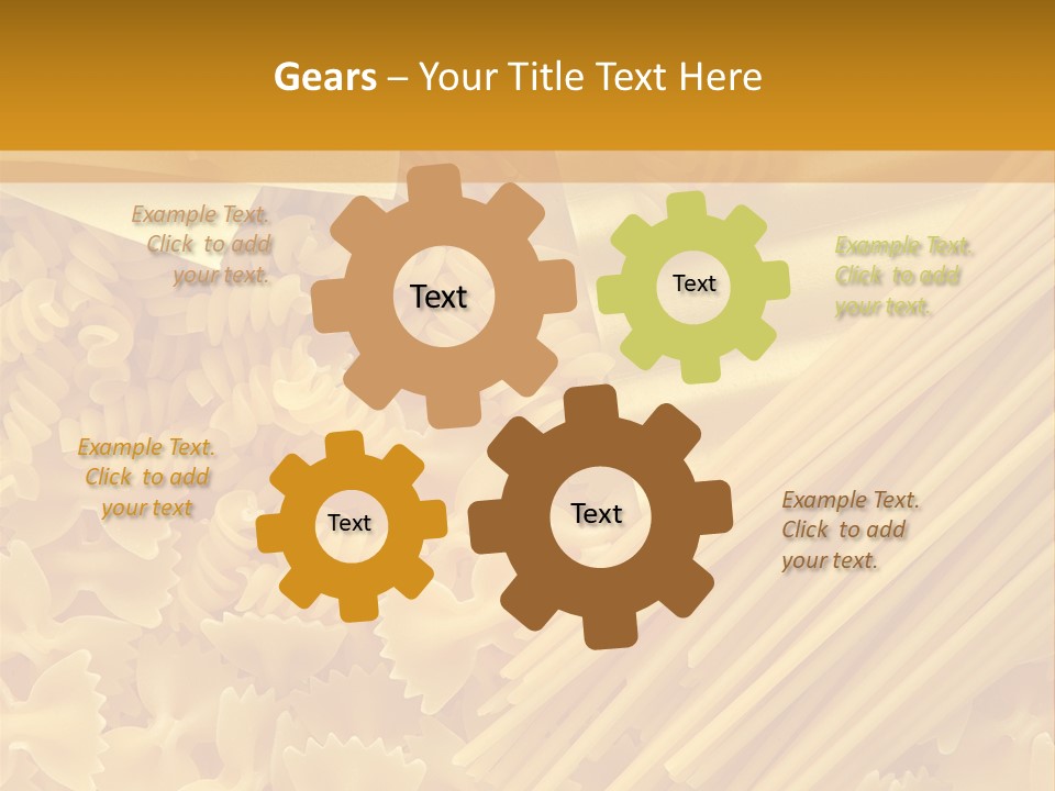 Raw Macaroni Background PowerPoint Template